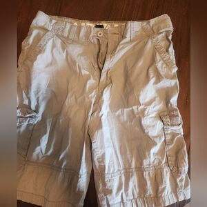 Airwalk Light Gray Cargo Shorts Casual Cotton Blend